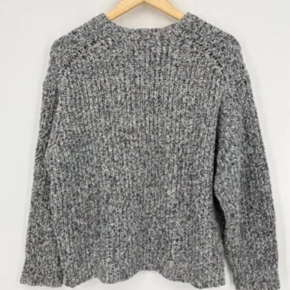 Marine Layer Quinn Oversized Sweater Blue Multi, Sz Large, Preppy Contemporary - Picture 2 of 5